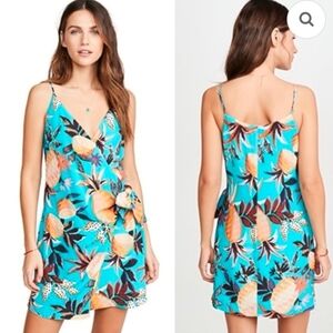 FARM Rio Pineapple Forest Mini Wrap Dress Size Small